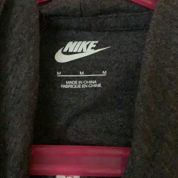Grey hooded Nike Zip-Up - Picture 2 of 2